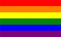 Gay Pride Flag (Current Six Colour Rainbow)
