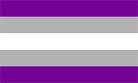 grey asexual pride flag