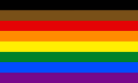 8 Colour LGBTQIA+ Flag - 2017 Philadelphia
